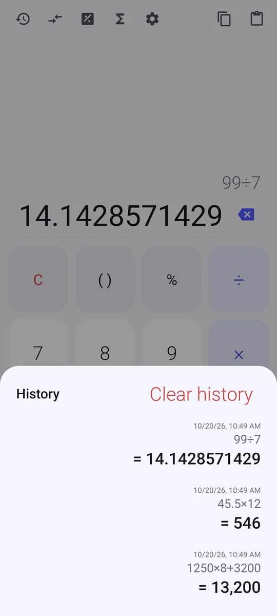 History
